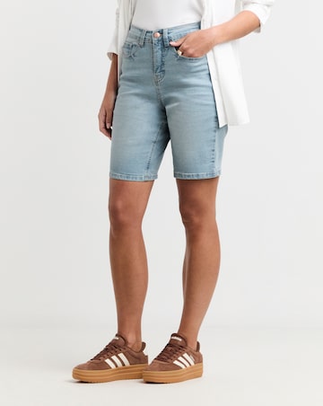 Simply Be Light Wash 24/7 Knee Short