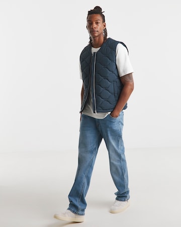 Onion Quilt Zip Through Gilet