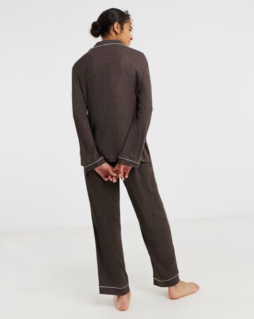 Pretty Secrets Ribbed Button Through Pyjama Set