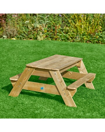Tp Deluxe Wooden Picnic Table Sandpit