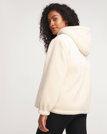 Full Zip Hybrid Borg Fleece Jacket