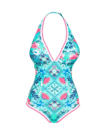 Figleaves Frida Halter Swimsuit Longer Length