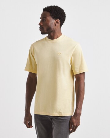 Union Embroid T-Shirt Long-Yellow