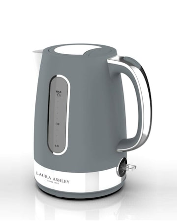 Laura Ashley 1.7L Jug Kettle + 4 Slice Toaster - Dark Slate