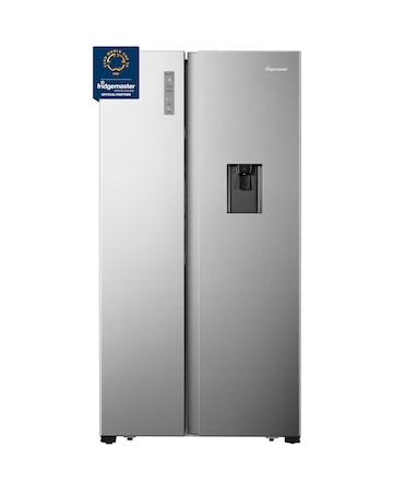 Fridgemaster MS91520DES American Fridge Freezer with Water Dispenser - Silver