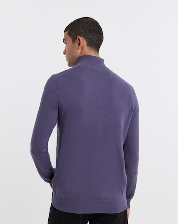 Lyle & Scott Cotton Merino 1/4 Zip Jumper - Graystone
