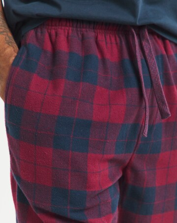 2PK Brushed Flannel Check Loungepants