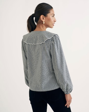 Nobody's Child Gingham Check Blouse