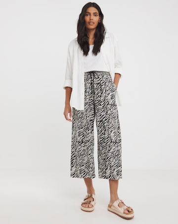 Spun Viscose Pull On Culottes