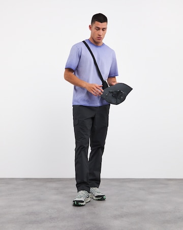Oil Wash Relaxed Fit Embroidered T-Shirt