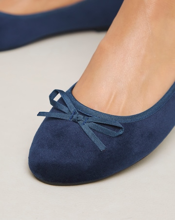 Moxie Soft Ballerina Slippers - Wide Fit (E)