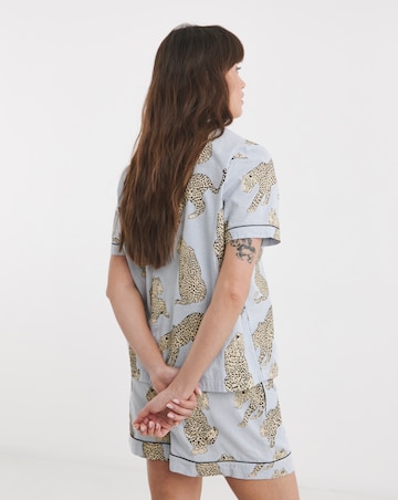 Chelsea Peers Cotton Seersucker Short Pyjama Set