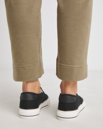 Cali Slip On Canvas Trainer - Wide Fit (E)