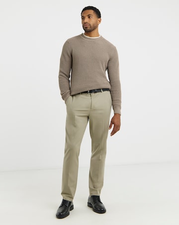 Textured Crew Neck Jumper