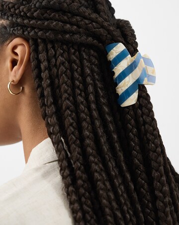 Accessorize Stripe Marble Claw Clip
