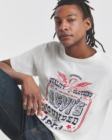 Levi's Short Sleeve Relaxed Fit Graphic T-Shirt - Natural