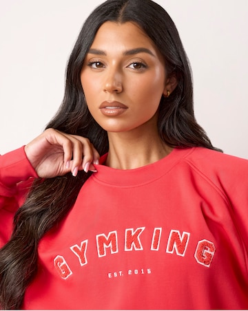Gym King Shadow Oversized Crew Sweatshirt