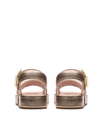Clarks Copper Alda Strap Leather Sandal Standard Fit
