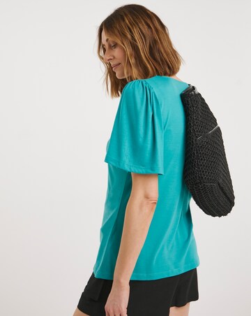 Twist Front Top Angel Sleeve Top