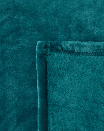 Plush Fleece Throw - Teal