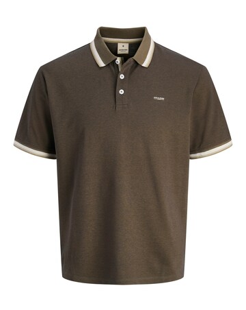 Jack & Jones Premium Blualves Tipped Polo - Brown