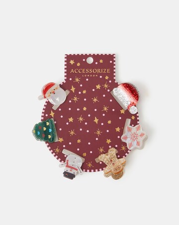 Accessorize Mini Christmas Claw Clips