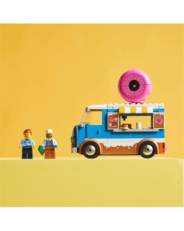 LEGO City Doughnut Truck Toy, Set with 2 Minifigures 60452