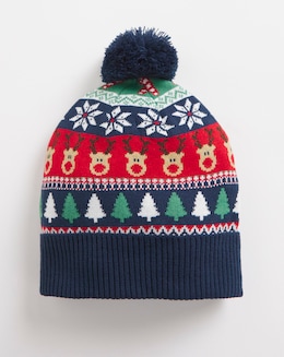 Christmas Fairisle Bobble Hat