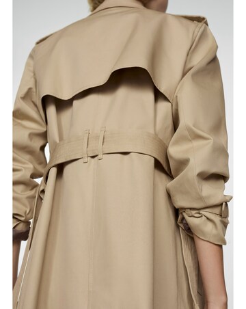 Mango Tie Waist Trench Coat