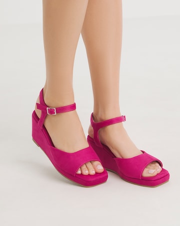 Lexi Barely There Wedge Sandals - Wide Fit (E)