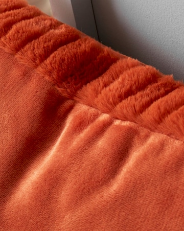 Catherine Lansfield Velvet Faux Fur Cosy Cushion