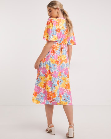 Nobody's Child Pastel Floral Dee Dee Midi Dress