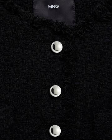 Mango Tweed Jacket with Jewel Buttons