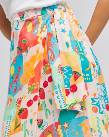 Simply Be Printed Wrap Midaxi Skirt