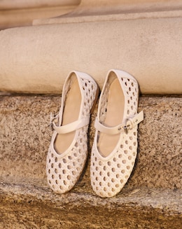Anthology Valerian Leather Woven Mary Jane Ballerinas - Standard Fit (D)