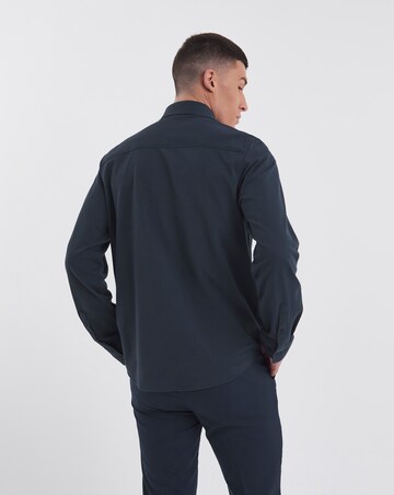 Premium Textured Cut Away Collar Shirt