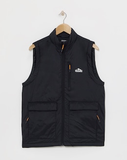Snowdonia Black Showerproof Wadded Gilet