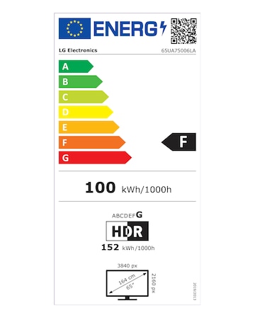 LG 65UA75006LA 65in 4K Ultra HD Smart TV
