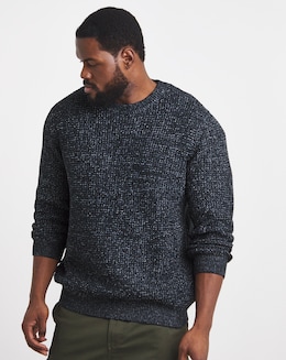 Jack &amp; Jones Global Knitted Jumper - Navy