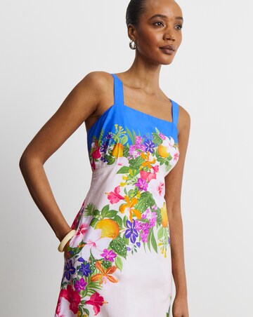 Joanna Hope Printed Cotton Prom Dress