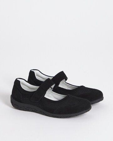 Heavenly Soles Avalon Sporty May Jane Trainer - Extra Wide Fit (EEE)