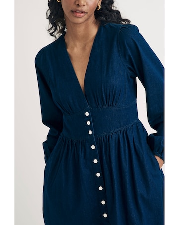 Nobody's Child Denim Starlight Midi Dress