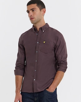 Lyle &amp; Scott Long Sleeve Classic Oxford Shirt - Espresso