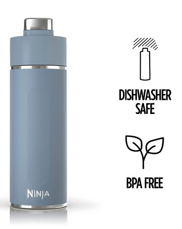 Ninja Thirsti Carbonated 20oz Bottle with Carbonation Lid in Blue