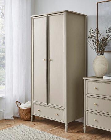 Darcy Bobbin Trim Double Wardrobe
