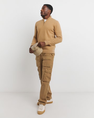 Mustard Lambswool 1/4 Zip