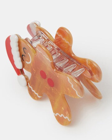 Accessorize Gingerbread Claw Clip