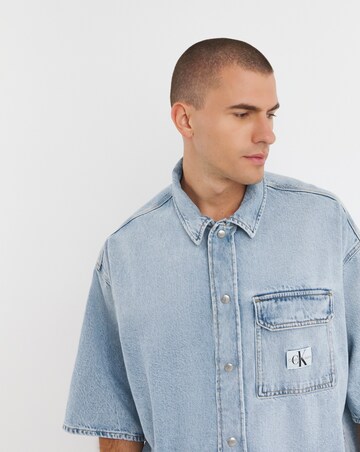 Calvin Klein Jeans Boxy Short Sleeve Denim Shirt