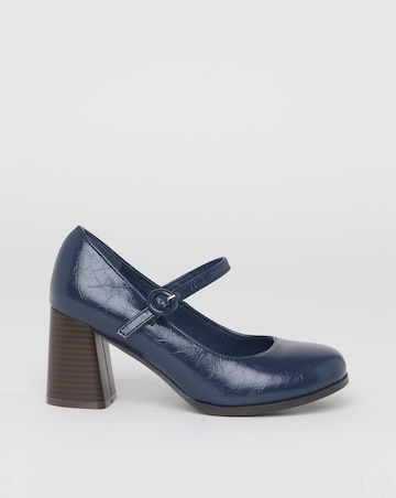 Elodie Vintage Mary Jane Platform Court Shoes - Wide Fit (E)