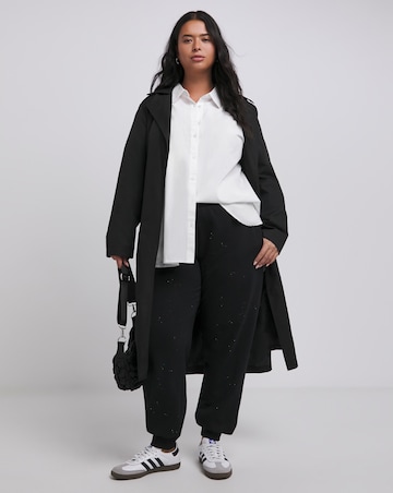 Black Diamante Joggers